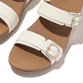 FITFLOP Wit slipper 2 band-gesp