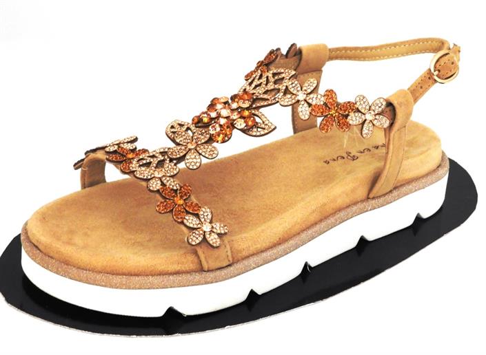 alma-pena-oranje-strass-bloem-sandaal