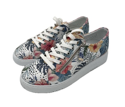 ANDREA CONTI Bloemen sneaker+rits