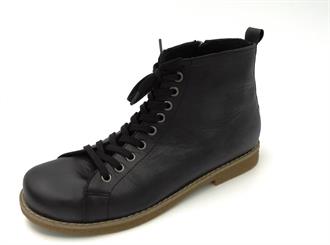ANDREA CONTI Zwart veterbott.crepe z