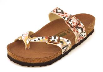 BIRKENSTOCK Beige etnic rond teen