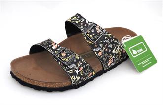 BIRKENSTOCK Blauw bloemetjes 2 band