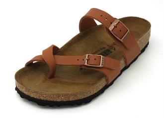 BIRKENSTOCK Cognac rond teen