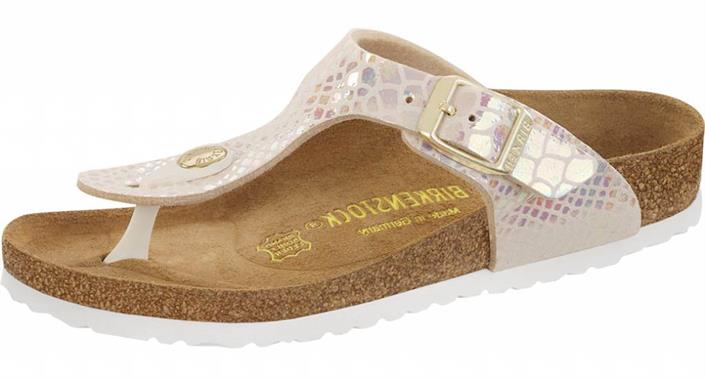 BIRKENSTOCK Cream snake teen