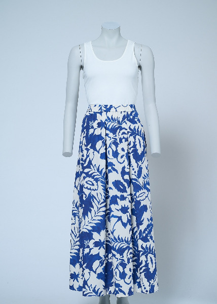 BLUEBEERY Rok blauw-wit print