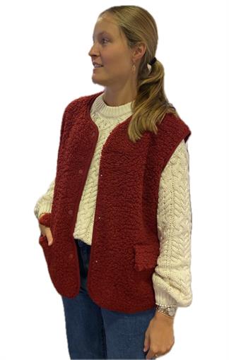 CORNER Red teddy vest