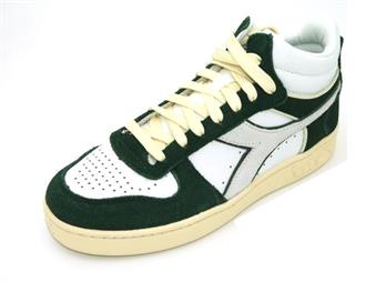 DIADORA Wit basket +groen acc