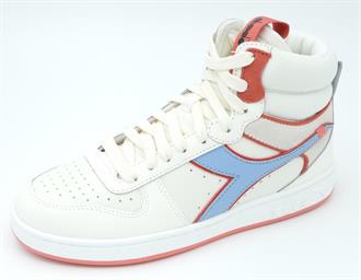 DIADORA Wit basket+l.blue+red