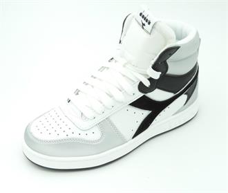 DIADORA Wit basket+silber/black