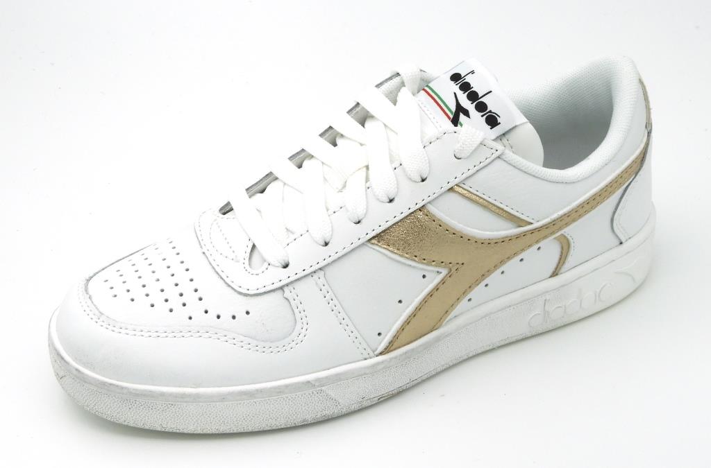 diadora-wit-sneaker-goud