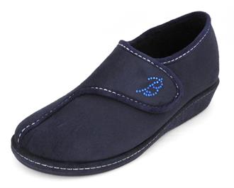 DREAM Blauw velcro strass pantoffel