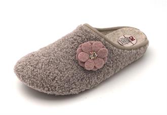 DREAM Lila teddy flower pantoffel