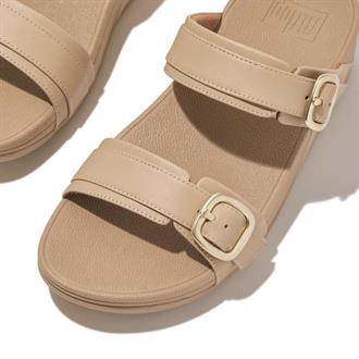 FITFLOP Beige slipper 2 gesp-band