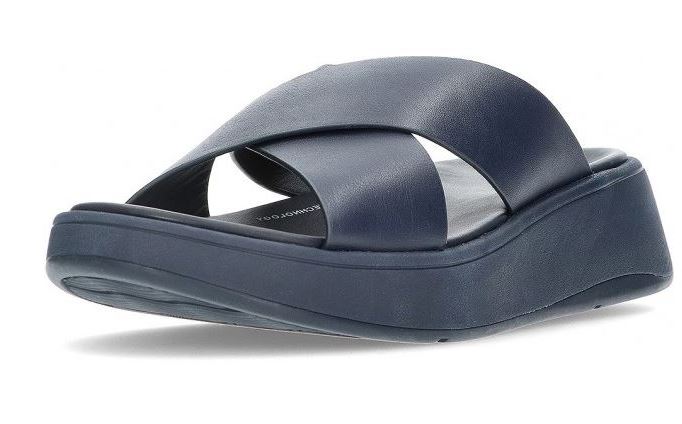 FITFLOP Blauw leder kruisband