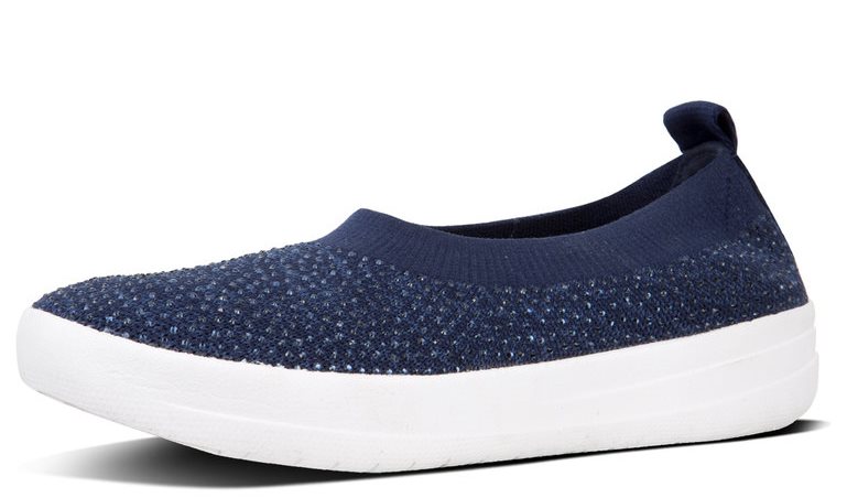 FITFLOP Blauw strass ballerina