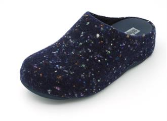 FITFLOP Blauw vilt pantoffel