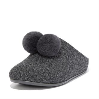 FITFLOP Grijs ponpon pantoffel