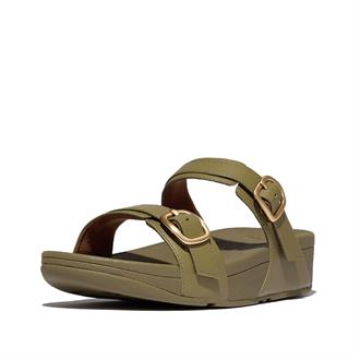 FITFLOP Groen 2 band+gesp slipper