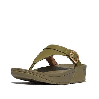 FITFLOP Groen gesp teenslipper