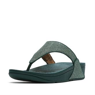 FITFLOP Groen glitter teenslipper