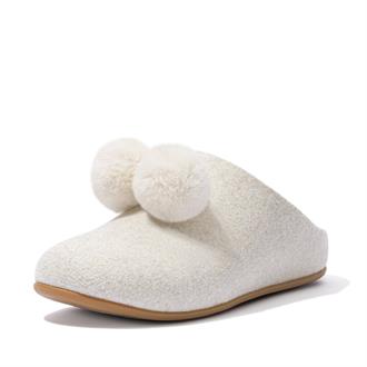 FITFLOP Ivoor ponpon pantoffel