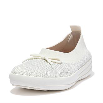 FITFLOP Off white knit ballerina