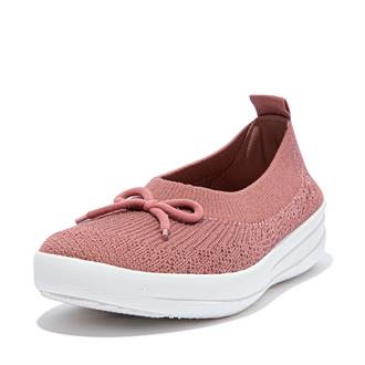 FITFLOP Old rose knit ballerina