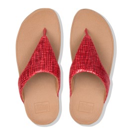 fitflop-rood-print-teenslipper