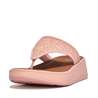 FITFLOP Rose raffia leder teenslipper