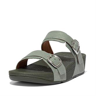 FITFLOP Sparkling green 2 band slipper