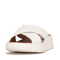 FITFLOP Wit leder kruisband slipper