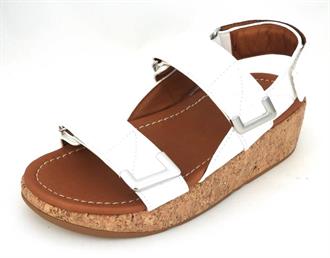 FITFLOP Wit leder velcro sandaal