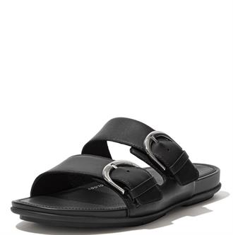 FITFLOP Zwart 2 gesp slipper