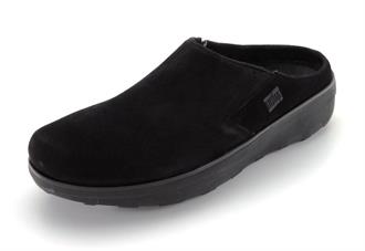 FITFLOP Zwart daim pantoffel