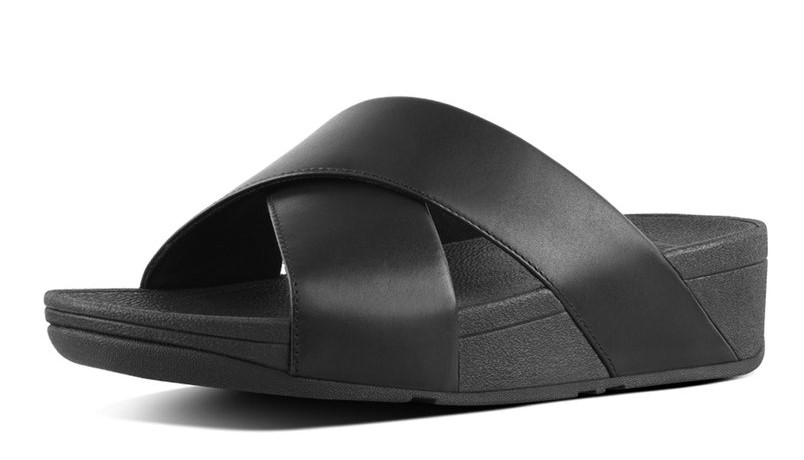FITFLOP Zwart kruisband slipper