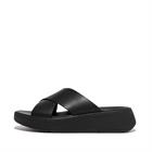 fitflop-zwart-leder-kruisband-slipper