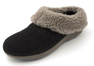FITFLOP Zwart pels pantoffel