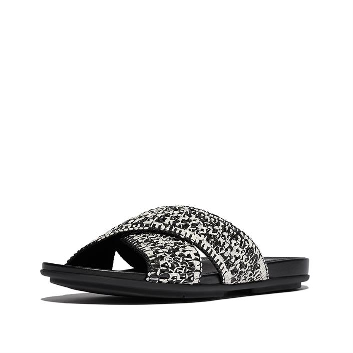 fitflop-zwart-raffia-kruisband-slipper