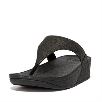 FITFLOP Zwart sparkle teenslipper