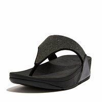 FITFLOP Zwart sparkling teenslipper