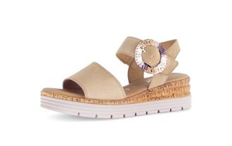 GABOR Beige sleehak sandaal gesp