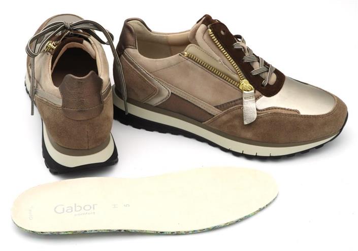 gabor-beige-veterschoen-rits