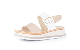 GABOR Beige-wit velcro sandaal