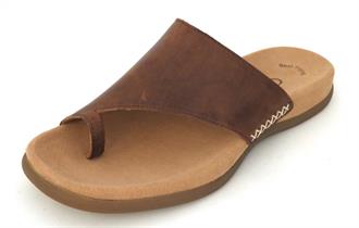 GABOR Bruin slipper rond teen