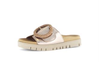GABOR Champagne velcro gesp slipper
