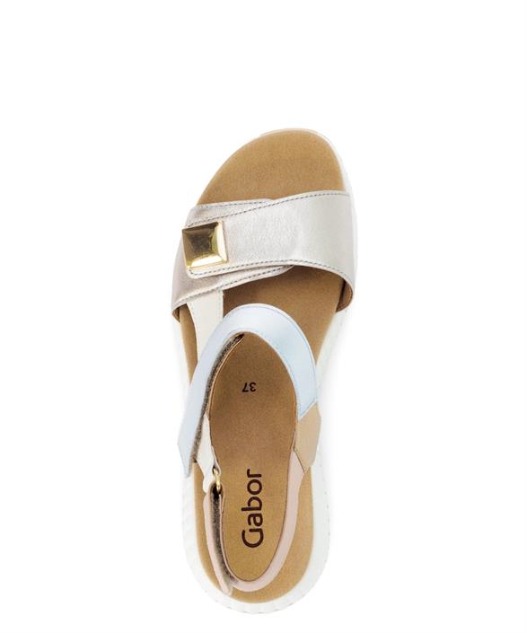 gabor-champagne-velcro-sandaal