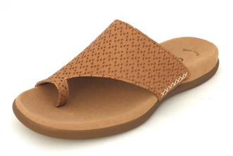 GABOR Cognac slipper rond teen