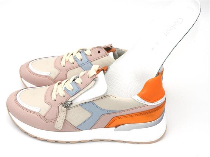 gabor-creme-oranje-sneaker