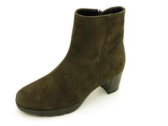 GABOR Dark olive daim bootie