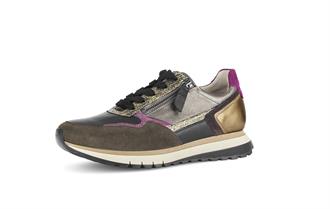 GABOR Kaki/zwart/pink vetersch